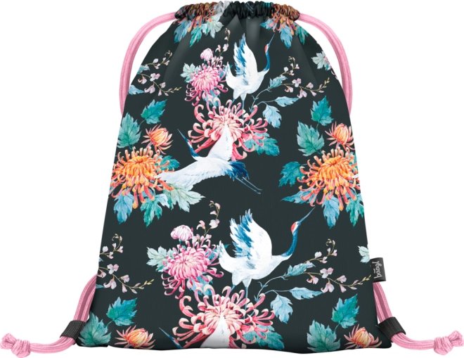 Stylish design with bird and flower motif