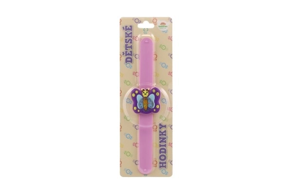 Children's Auto-Winding Butterfly Silicone Watch