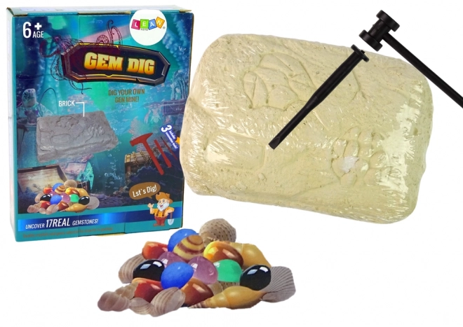 Archaeological Crystal Gem Mining Set