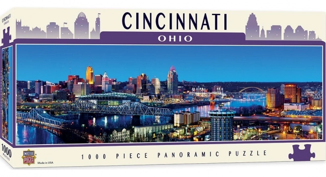 Masterpieces Panoramic Puzzle Cincinnati Ohio 1000 Pieces