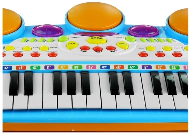 Children's Musical Keyboard Set with Drum and Microphone