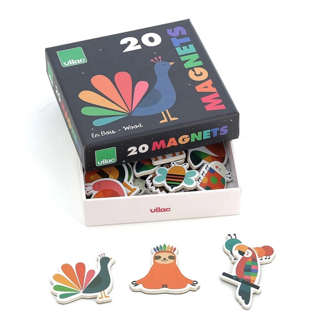 Vilac Rainbow Animal Magnets Set