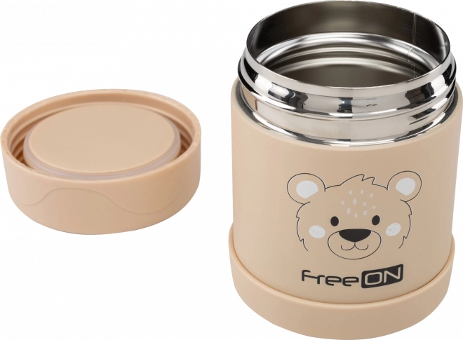 Insulated Stainless Steel Food Container 350ml - Beige