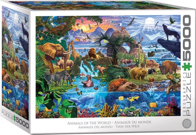 Animals of the World Puzzle 5000 piece by Eurographics