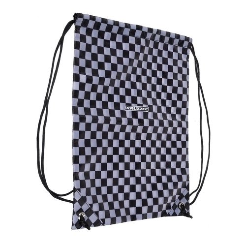 Designer Checkered Backpack with Shoe Bag 22L