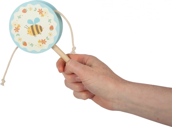 Motif joyeux d’abeille et de fleurs