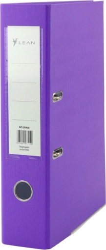 Raccoglitore viola per documenti A4 80 mm con meccanismo a leva