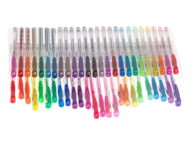 Kleurrijke glitter gelpennen - 50 stuks