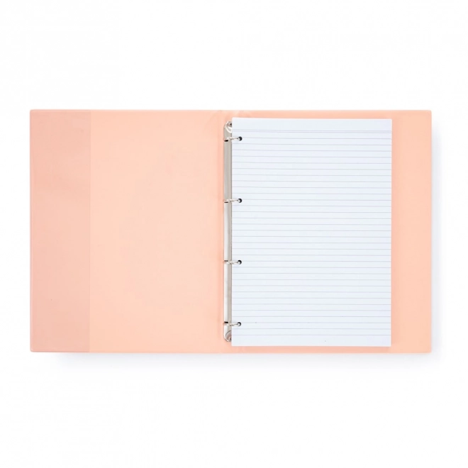 Karis A5 PVC Pastel Apricot Organizer