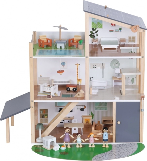 Set completo con 41 pezzi, incluse figurine e animaletto