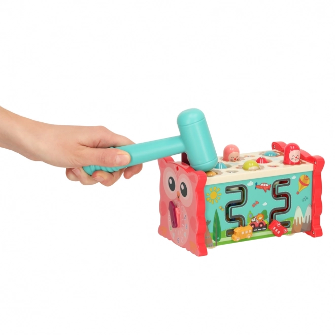 Sensorisches Spielzeug Hammerbank 8-in-1 für Kleinkinder Rosa