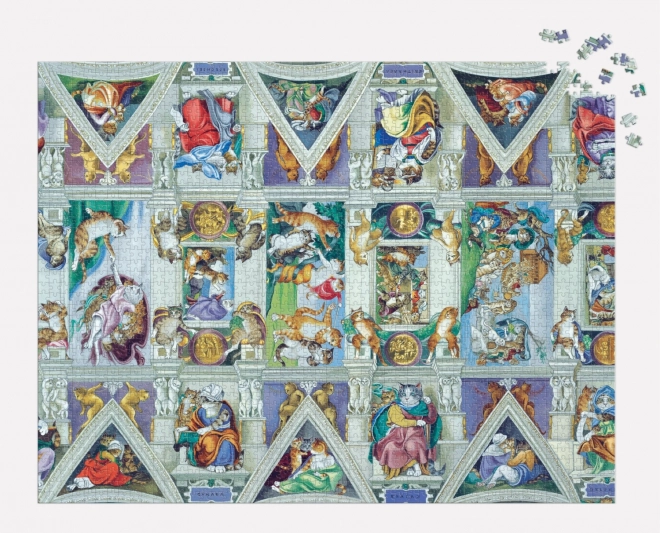 Galison puzzle meowsterpiece sistine chapel 2000 pieces