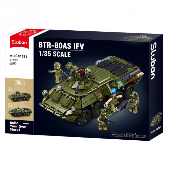 Sluban Model Building Set - Tank BTR-80AS IFV