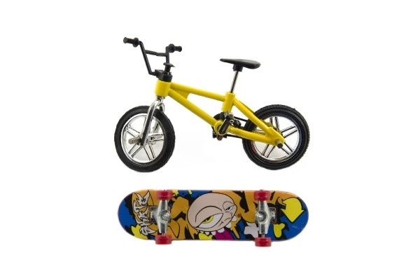 Freestyle Finger BMX and Skateboard Toy Set