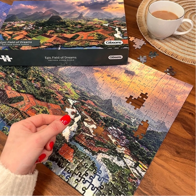 Gibsons Panoramic Puzzle Majestic Landscape