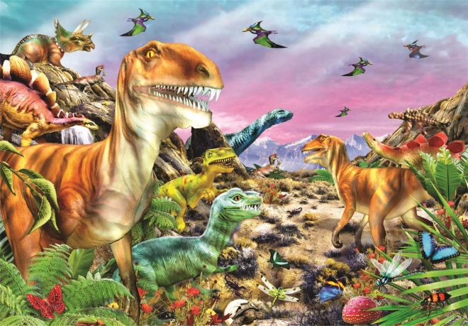 Clementoni Dinosaur Land Puzzle 104 Pieces