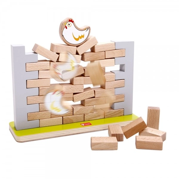 Wooden Brick Wall Game