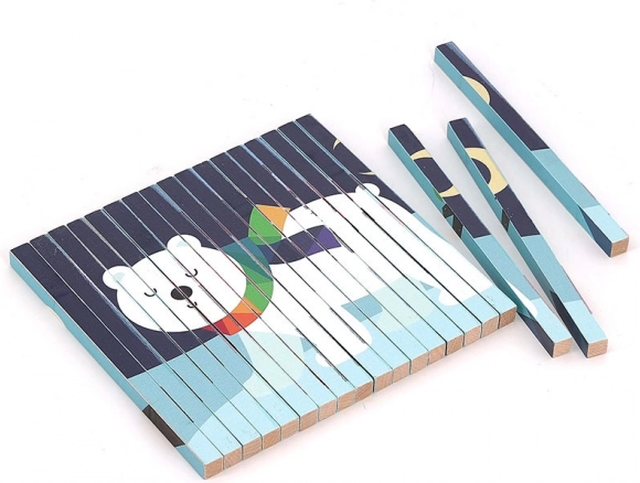 Puzzle en bois 4D Animaux par Vilac