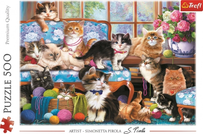 Cat Family Puzzle 500 Pieces