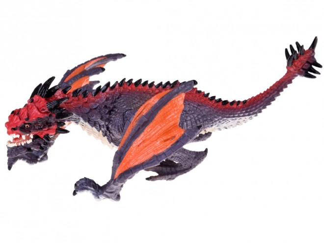 Gray and Orange Dragon Toy Figure