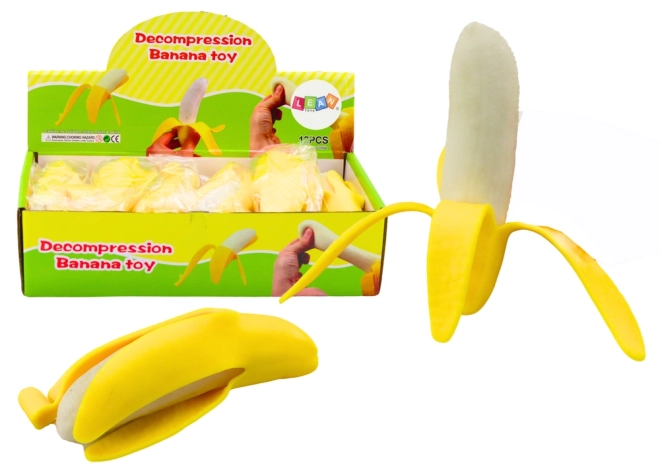 Stretchable Yellow Banana Stress Toy