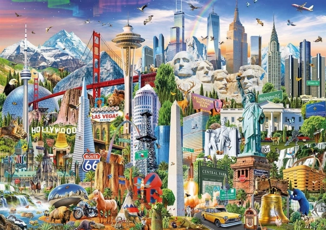 Educa North America Map Puzzle 1500 Pieces