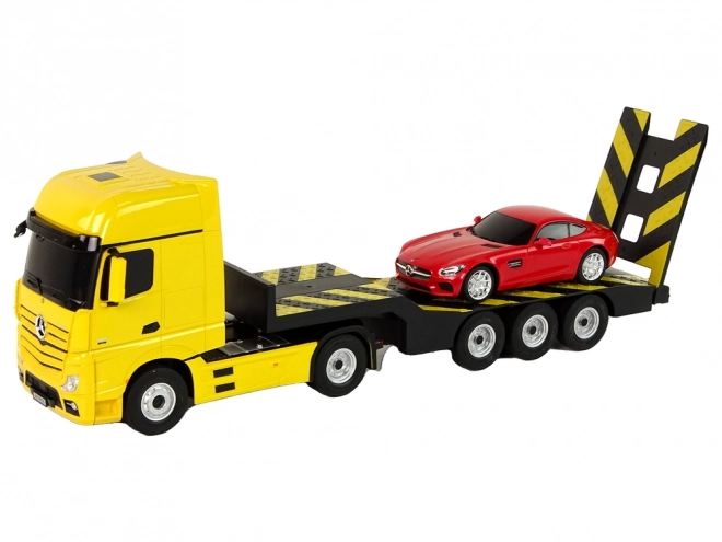 Mercedes-Benz R/C Caravan 1:26 žlutý červený
