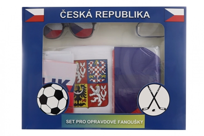 Set tifoseria Repubblica Ceca con cappello