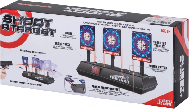 Elektronski strelski tarča s tremi mesti