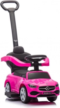 Trottinette avec bouton Mercedes-Benz 3en1 rose