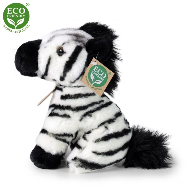 Sitting Plush Zebra Eco-Friendly 18 cm