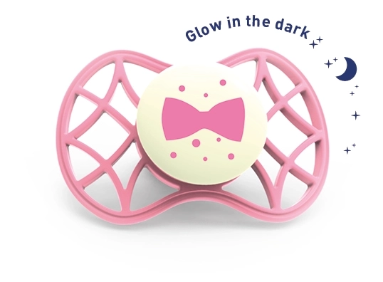 Physiological Pacifier Glow in the Dark Flamingo 6m+