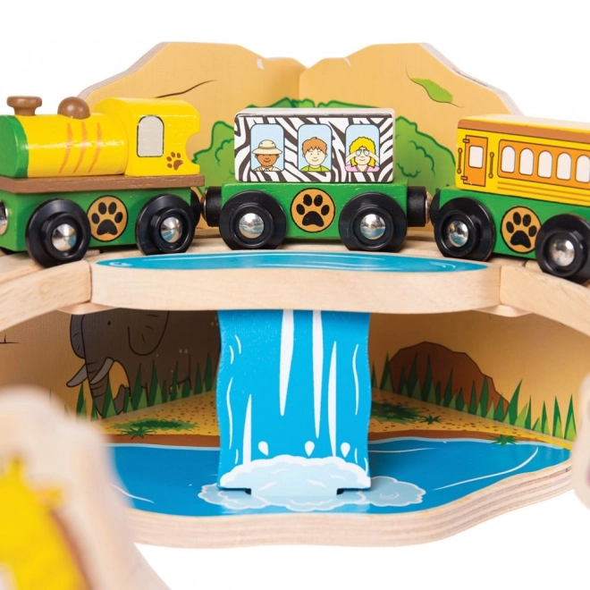 Wooden Train Safari Adventure Set