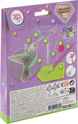 Motivo colibrì luminoso