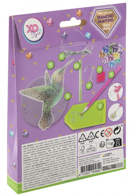 Grafix Hummingbird Wind Chime Diamond Painting Kit