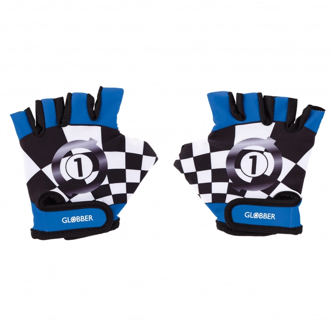 Globber toddler racing gloves navy blue