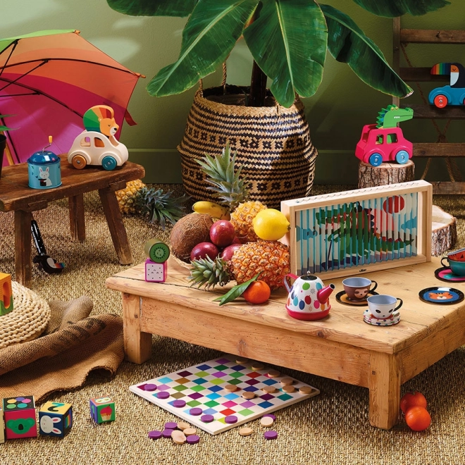 Vilac Wooden Colorful Checkers
