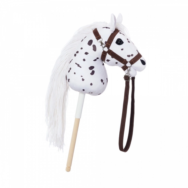 Hobby Horse Stick from HOPPIHORSE Sport Edition in White Leopard Color