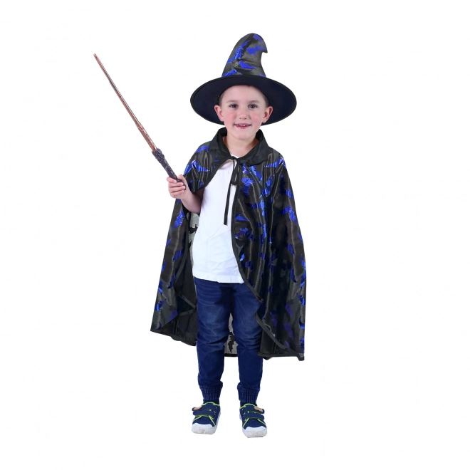 Children's Black Bat Costume with Hat