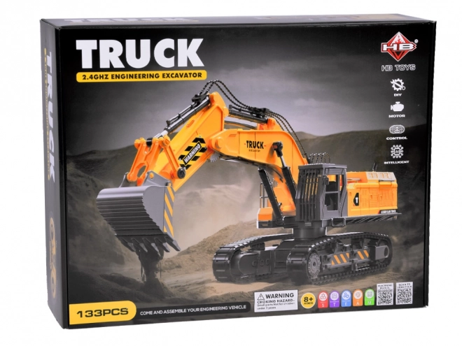 Remote Control Excavator Building Set - 133 Pieces