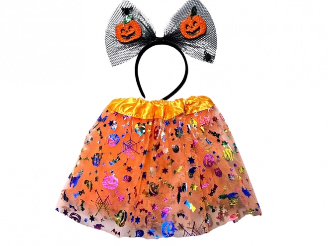 Halloween costume skirt set with headband