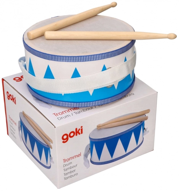 White and Blue Drum for Kids