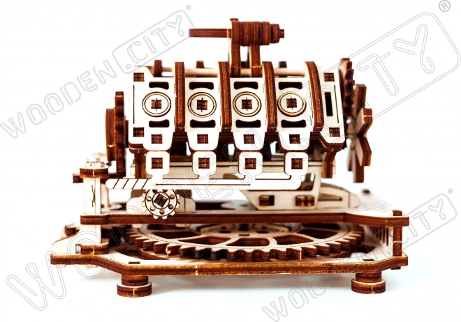 Wooden 3D Puzzle V8 Engine