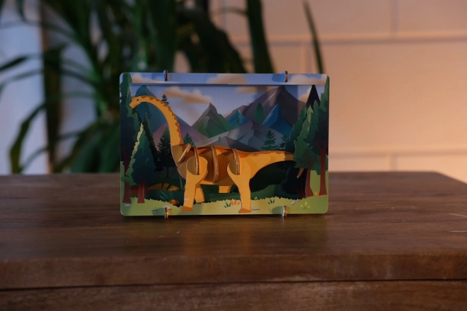 3D Wooden Puzzle Brontosaurus