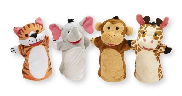 Safari Zoo Hand Puppets Set