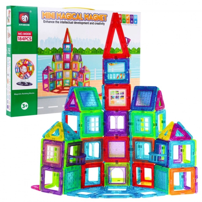 Magnetic Building Blocks Mega Set 184 Pieces