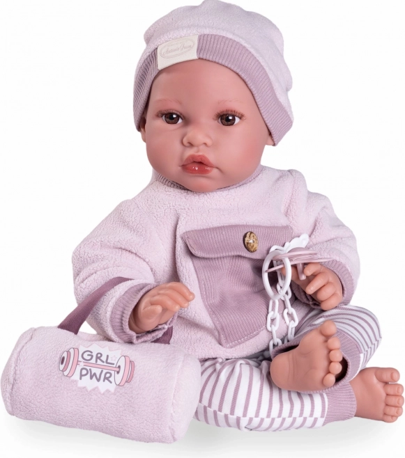 Poupée Réaliste Erika avec Corps Tissu Doux 42 cm