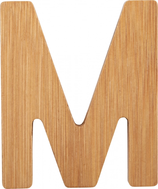 Small Foot Bamboo Letter M