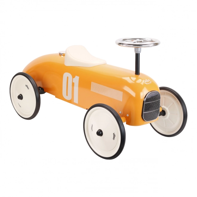 Vilac Vintage Metal Ride-On Car - Orange