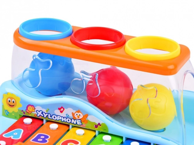 Educational Xylophone with Balls and Hammer